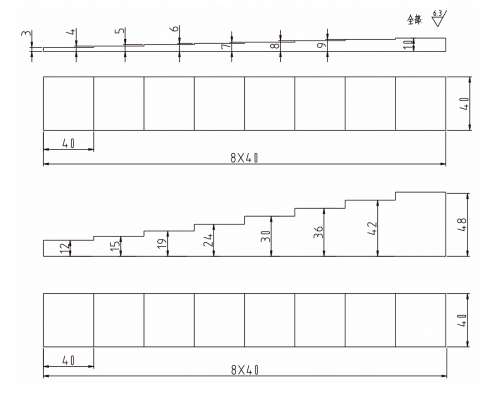 RB-D test block Japanese standard test block